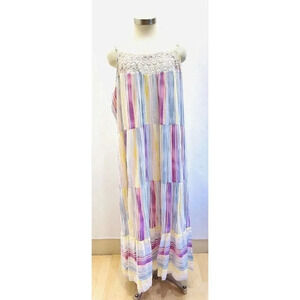 NWT LAUREN CONRAD Women Sleeveless Pullover Square Neck Lined Dress Plus Size 4X